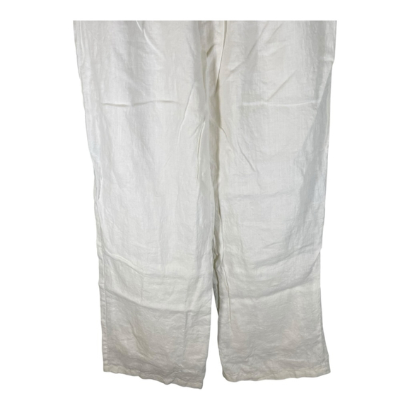 Dissh Womens Wide Leg Pants White Size 4 Casual Boho Pedal Pushers Night Out - Picture 4 of 10